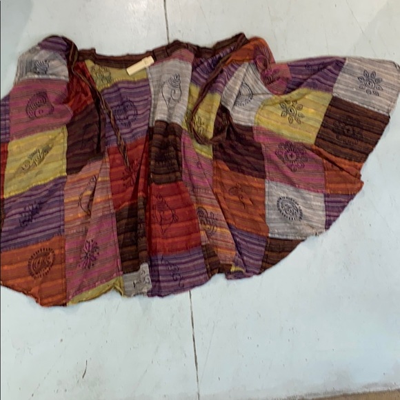 BoHo patchwork wrap skirt - Picture 3 of 3